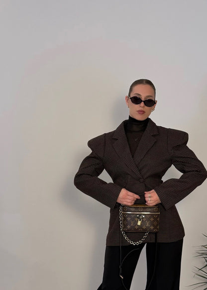 Blazer Melania Quadretti