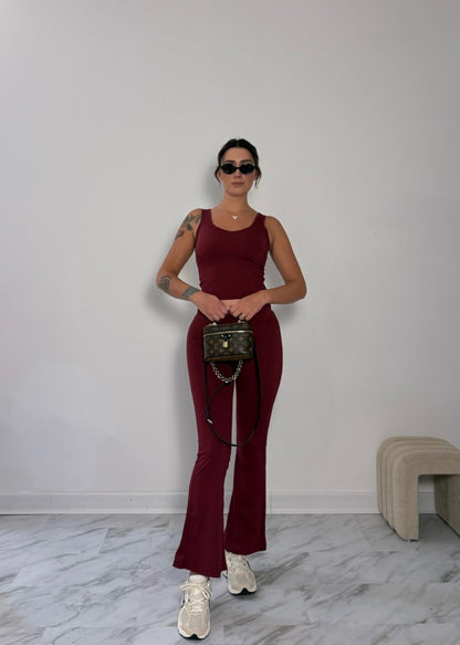 Set Fusion Fit 2 pezzi  Bordeaux