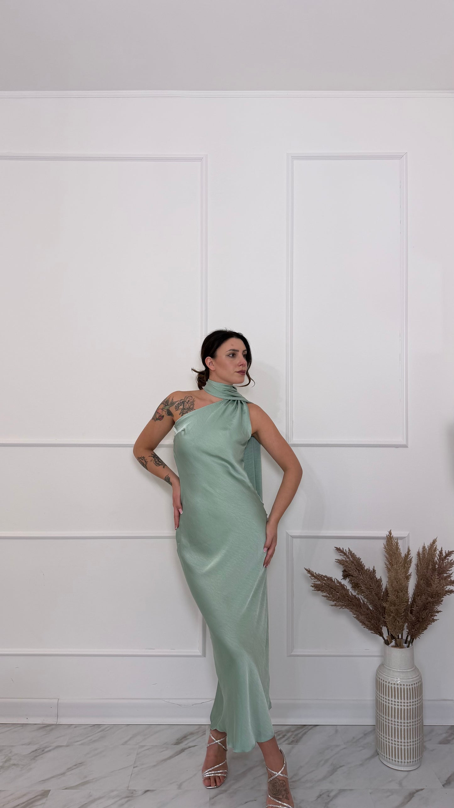 Dress Lungo Satin