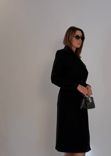 Cappotto Manhattan Lungo nero