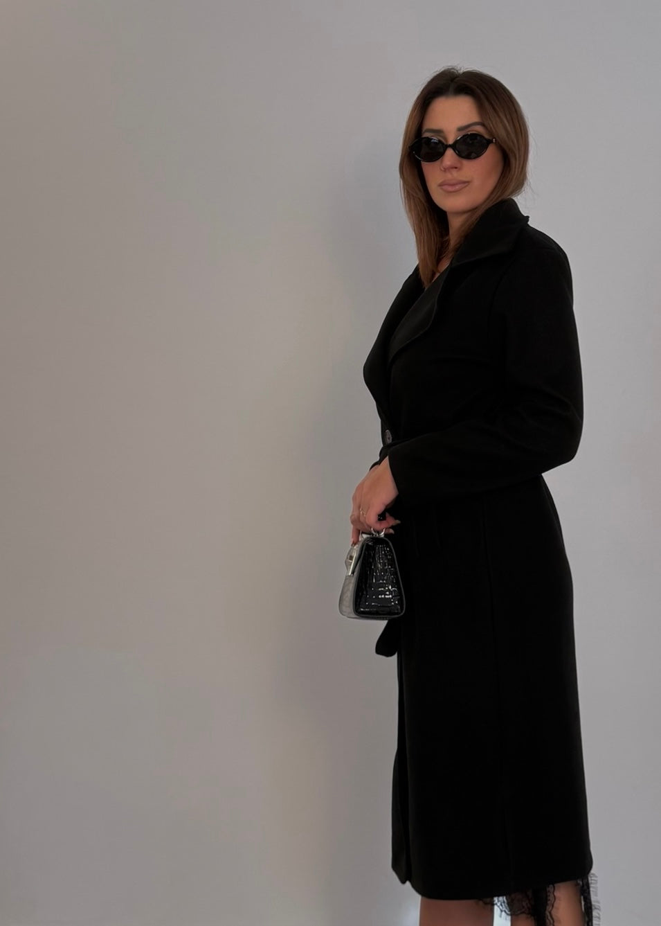 Cappotto Manhattan Lungo nero