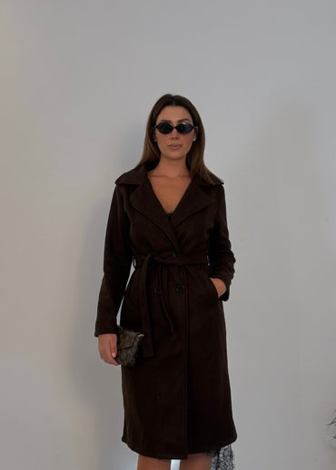 Cappotto Manhattan Lungo marrone